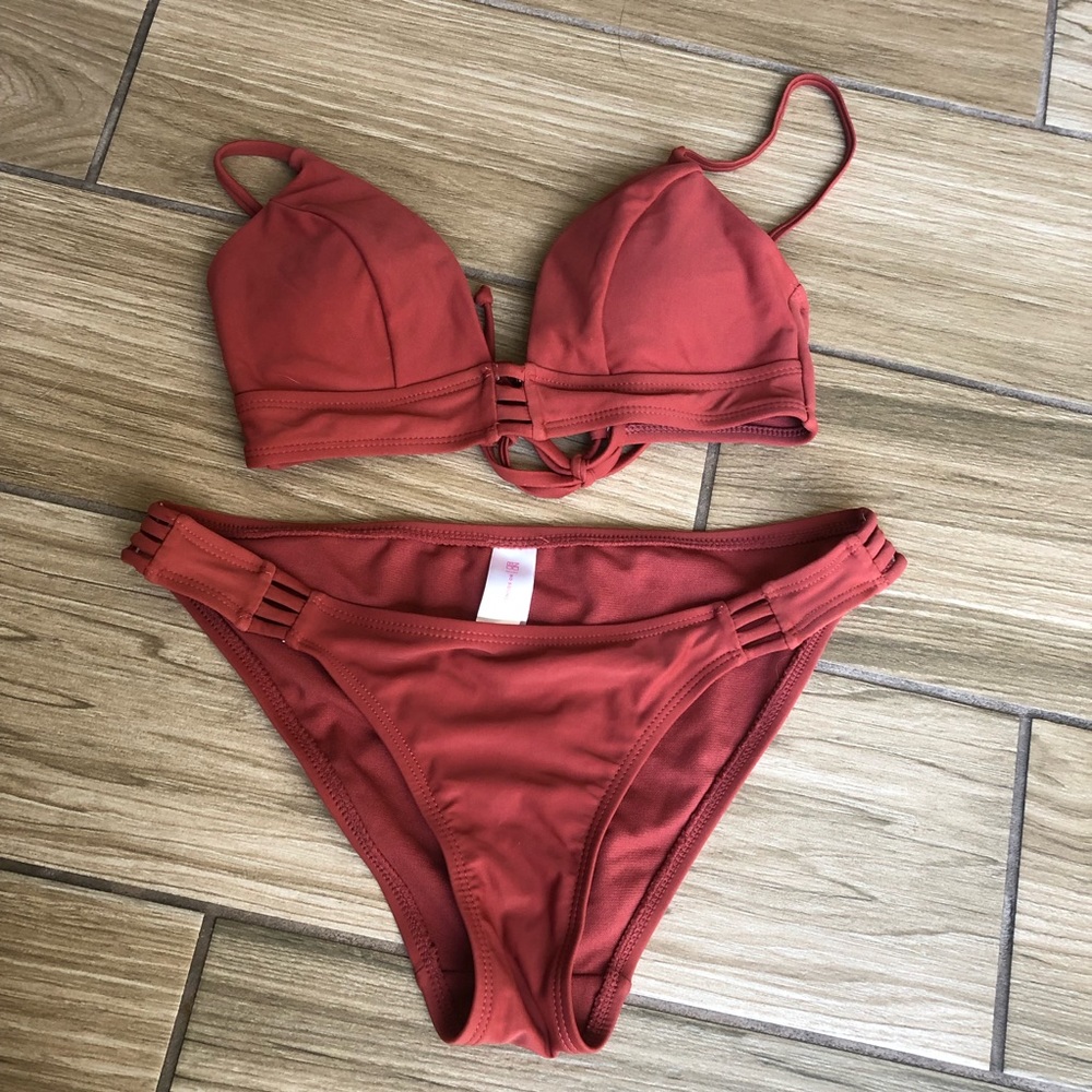 Rust colored bikini